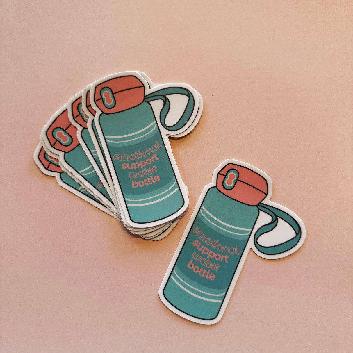 Emotional Support Water Bottle Sticker | Jennifer Schmidt