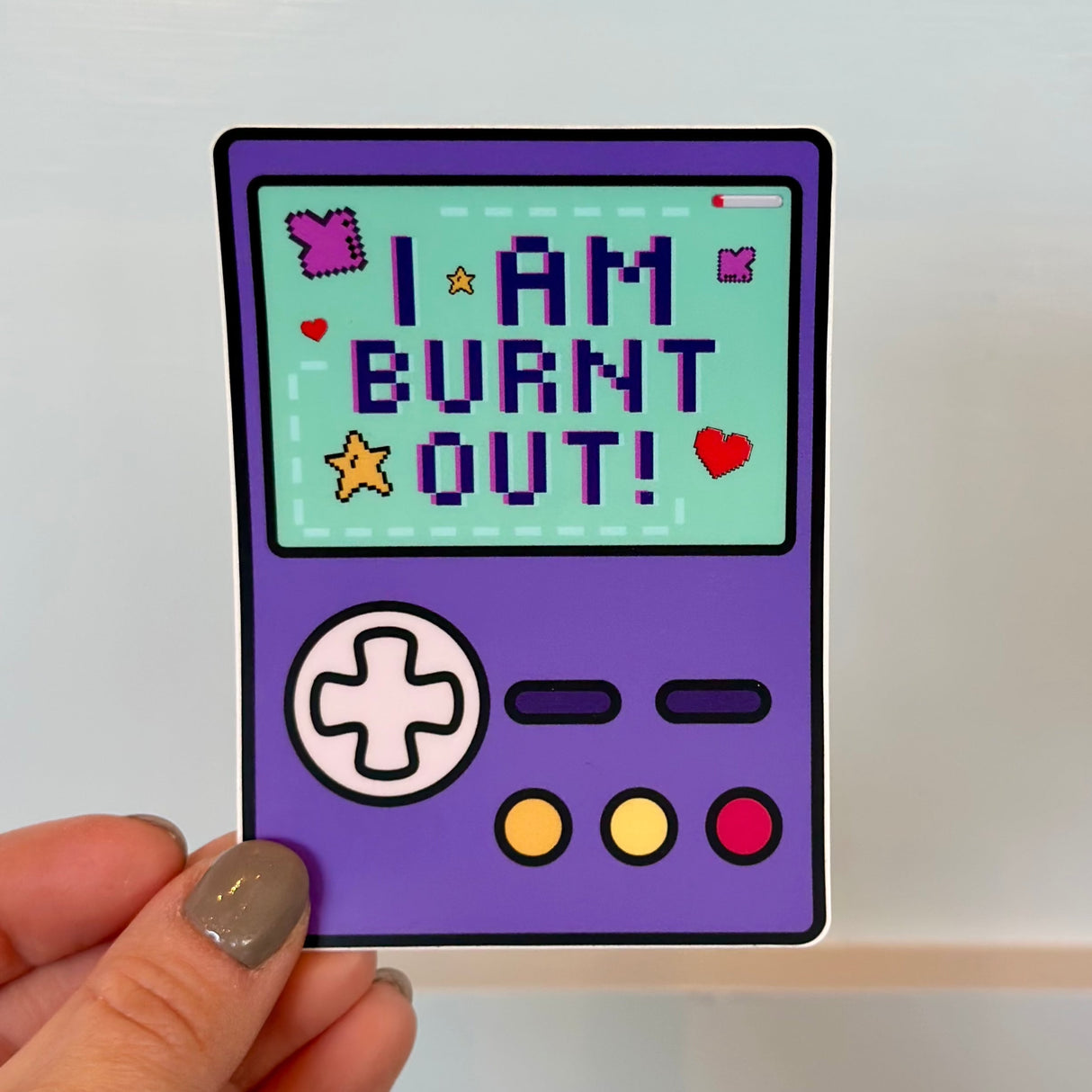 Burnt Out Sticker | Jennifer Schmidt