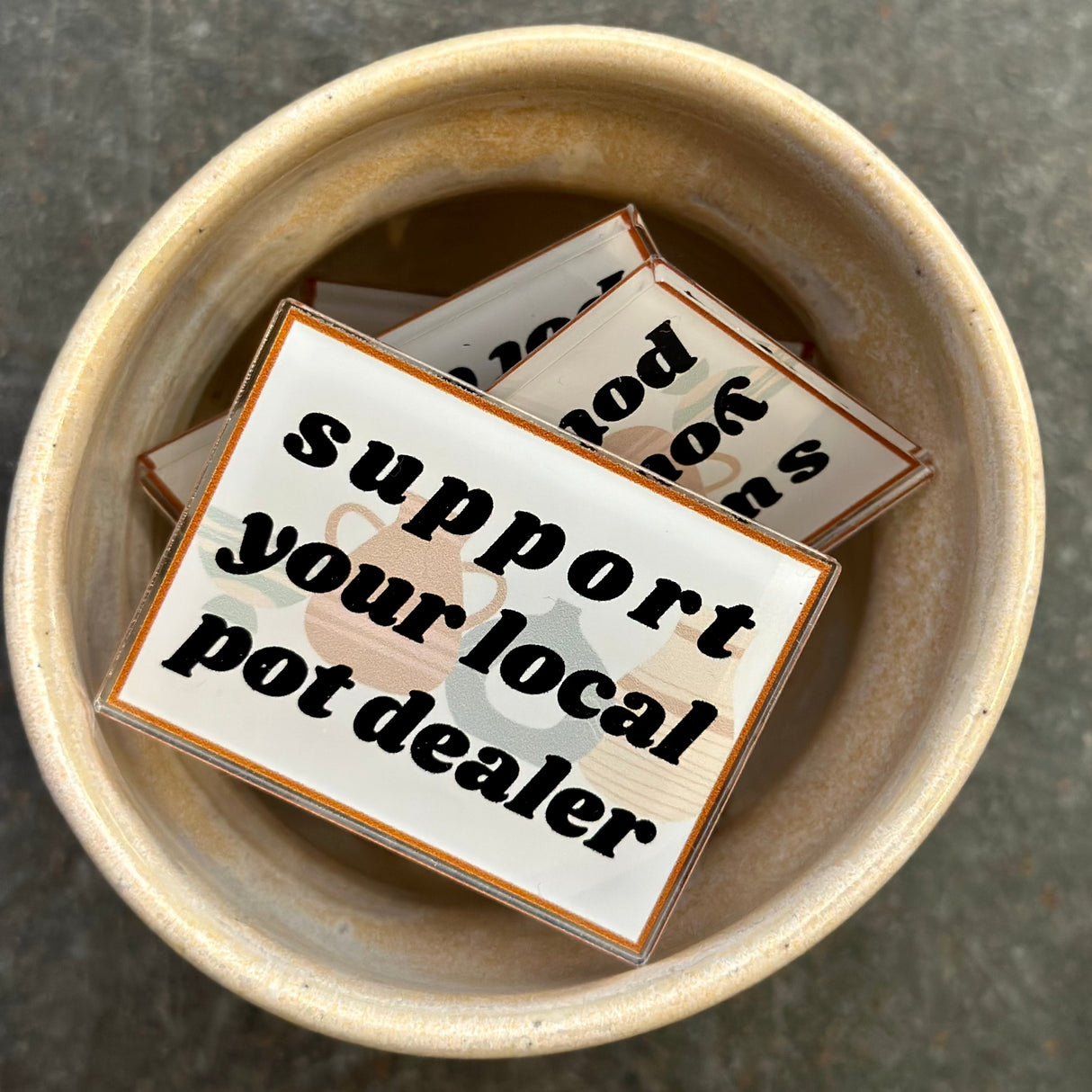 Pot Dealer Pin | Jennifer Schmidt