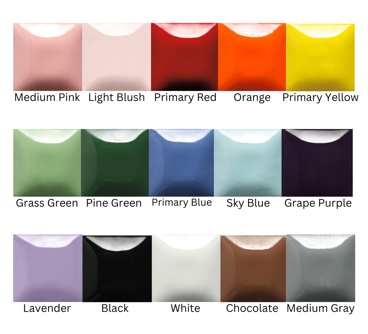 Additional Glazes for Kits