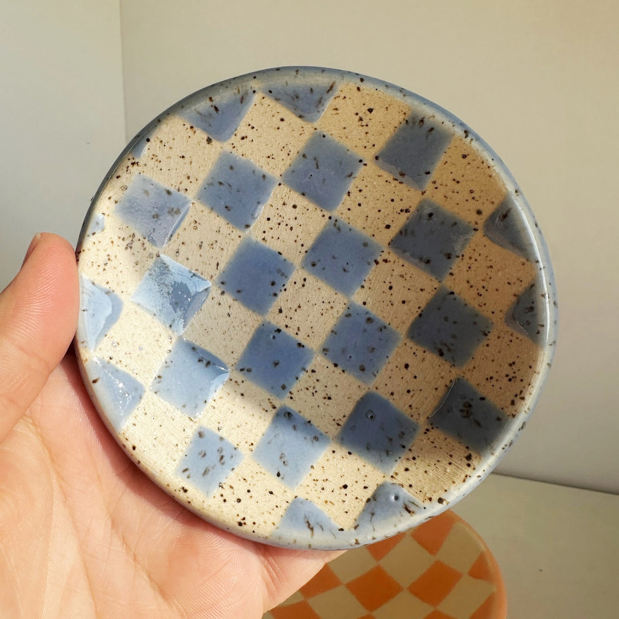 Checked Trinket Dishes | Terra Clay Co.