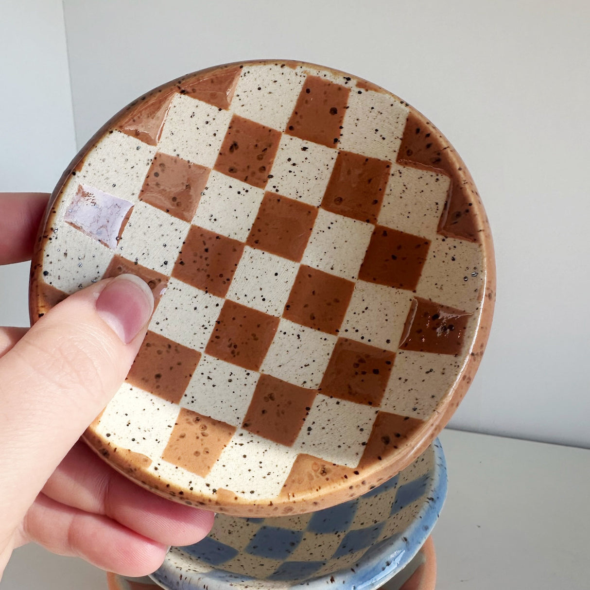 Checked Trinket Dishes | Terra Clay Co.