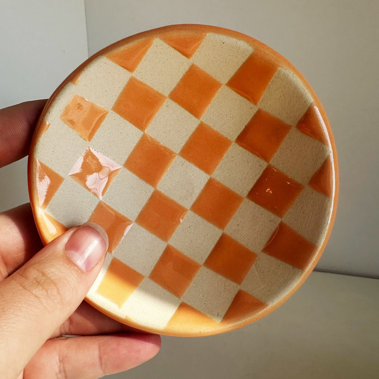 Checked Trinket Dishes | Terra Clay Co.
