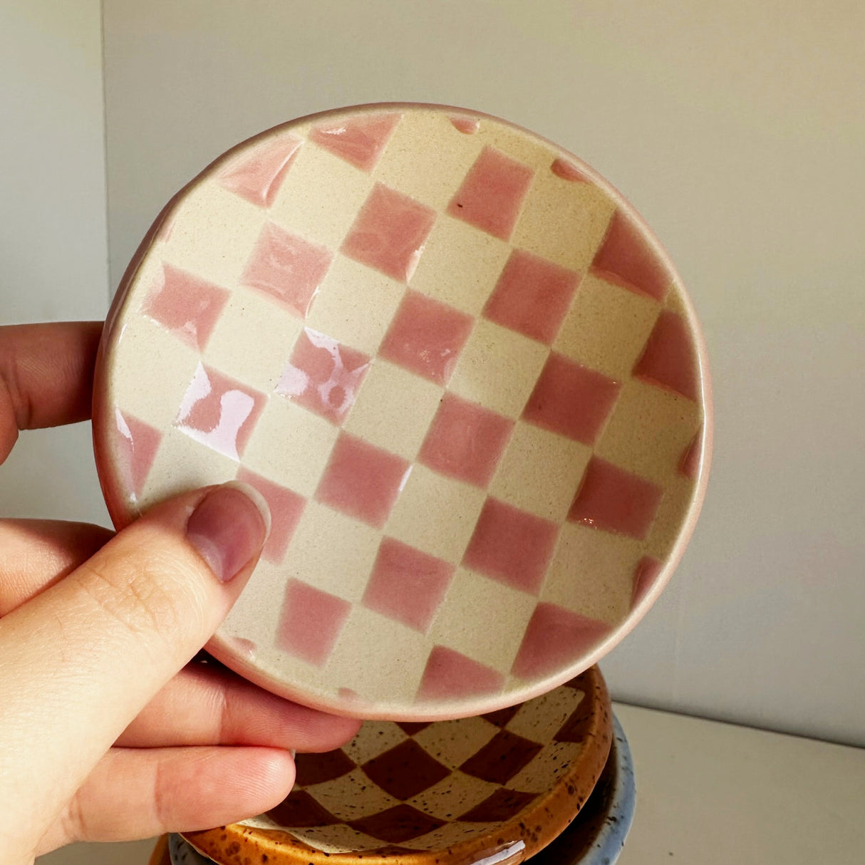 Checked Trinket Dishes | Terra Clay Co.