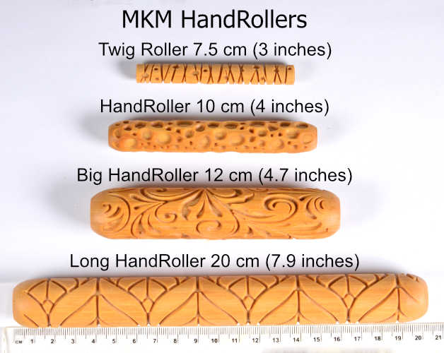 MKM Hand Roller- Vertical Lines- TW-042