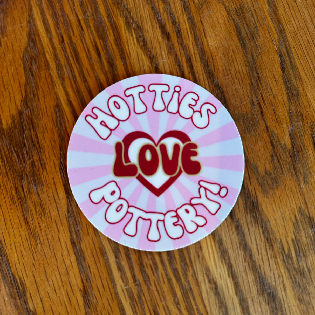 Hotties Love Pottery Sticker