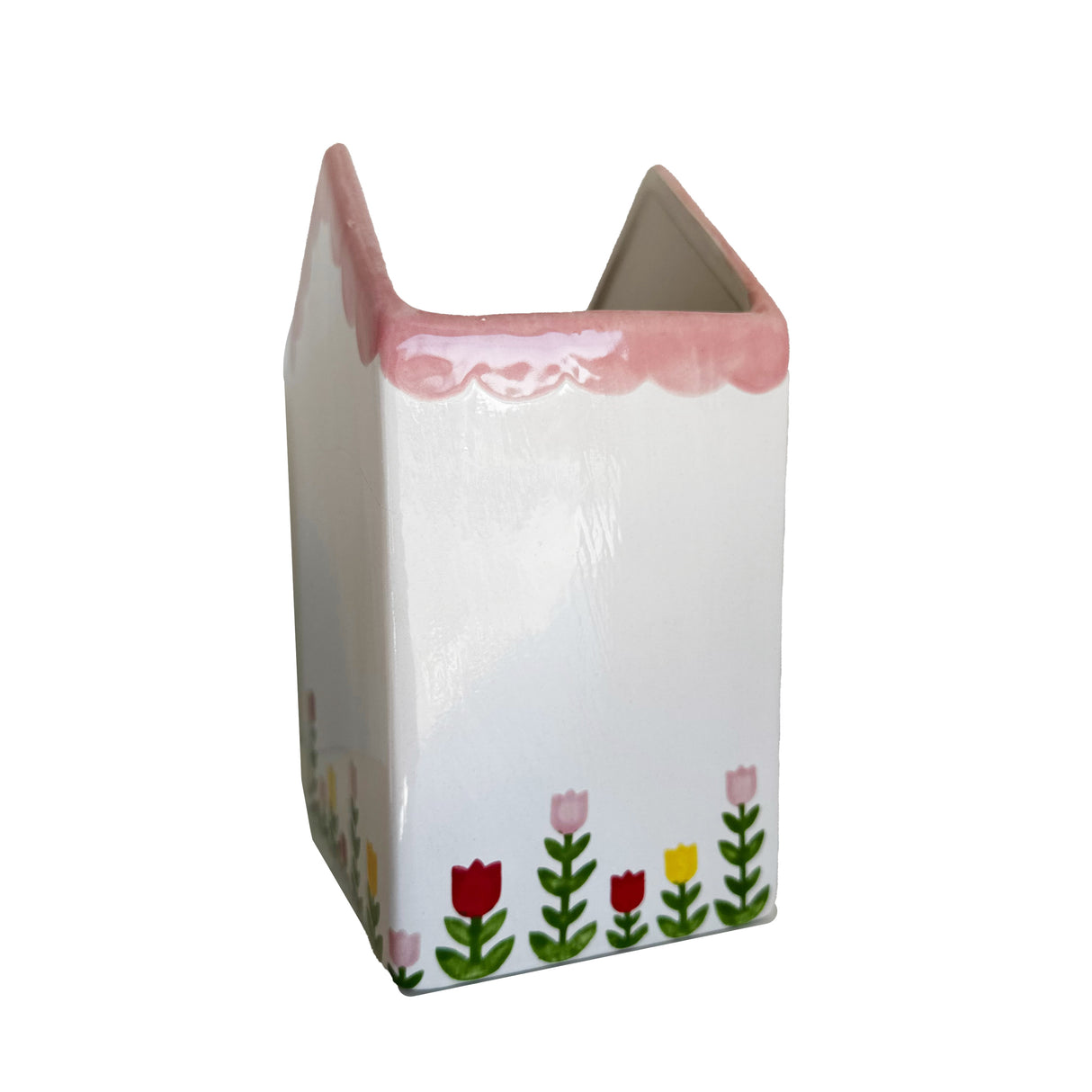 Tulip Fever Scalloped House Vase/Container | Wholesale