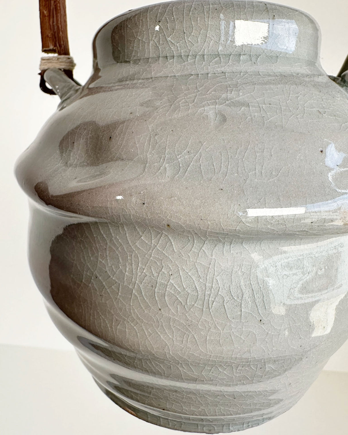 Pale Blue Gray Stoneware Teapot | Lowell Baker