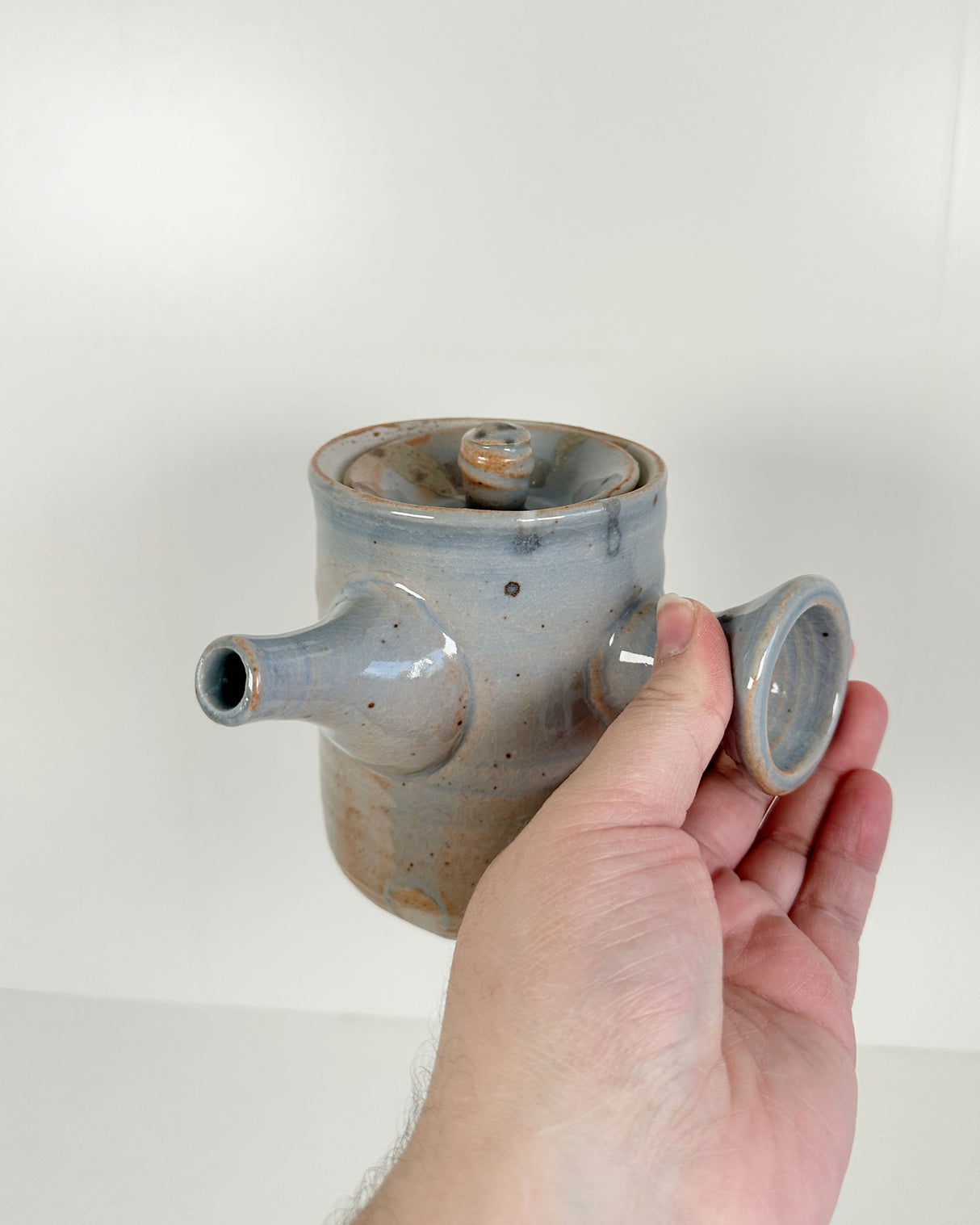 Cylindrical Japanese-style Kyusu Teapot | Lowell Baker