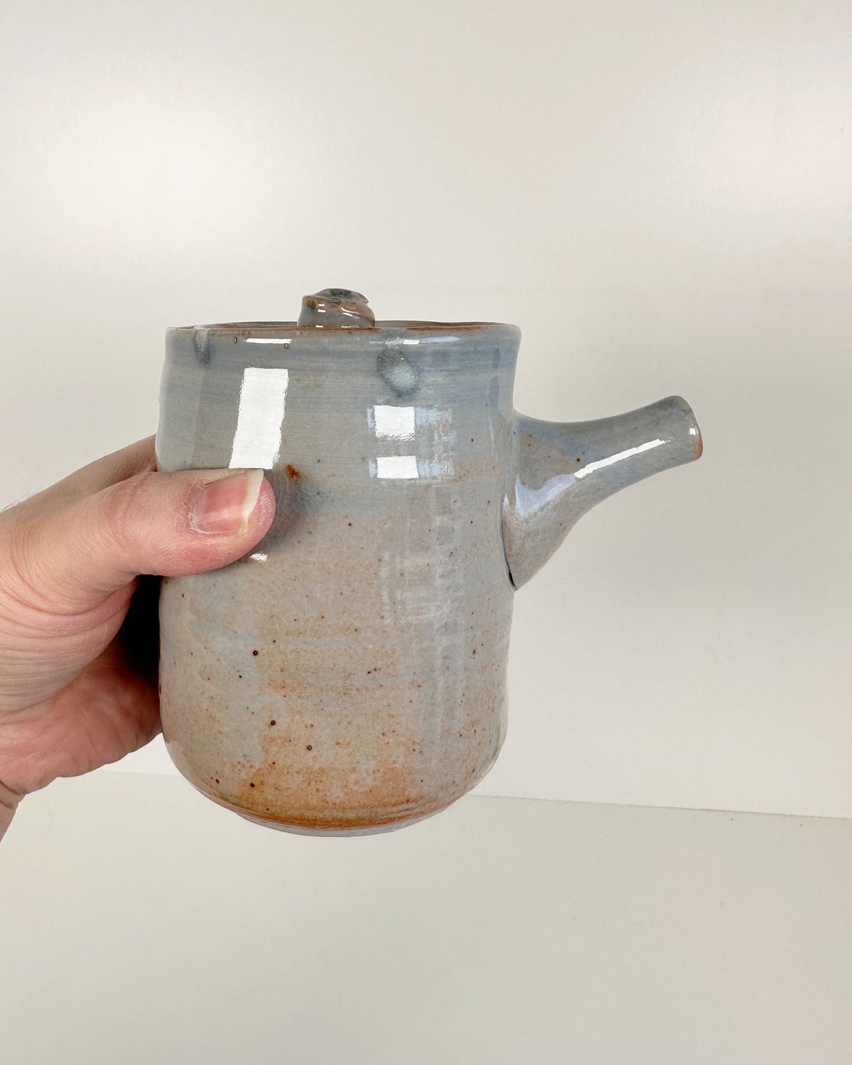 Cylindrical Japanese-style Kyusu Teapot | Lowell Baker