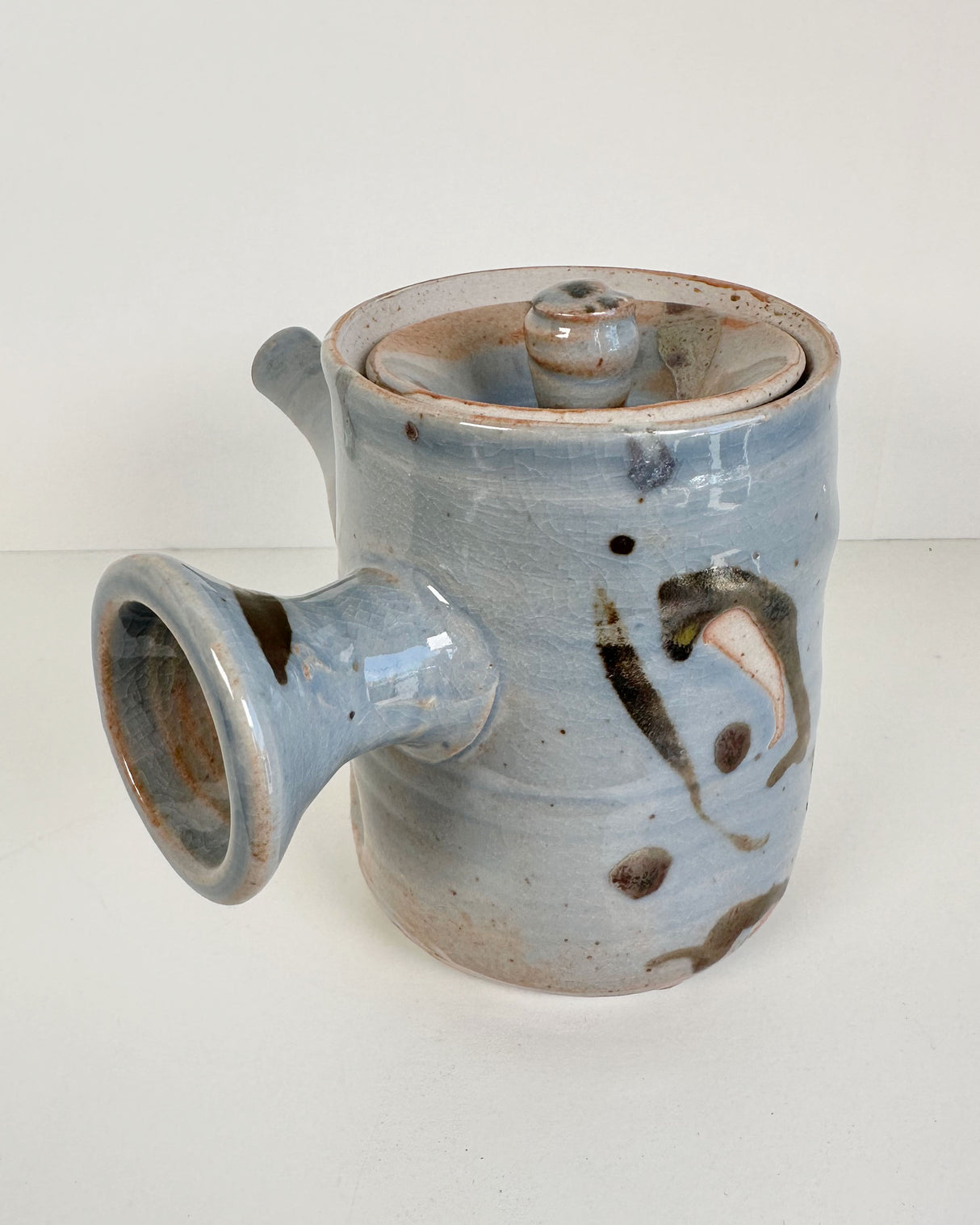 Cylindrical Japanese-style Kyusu Teapot | Lowell Baker