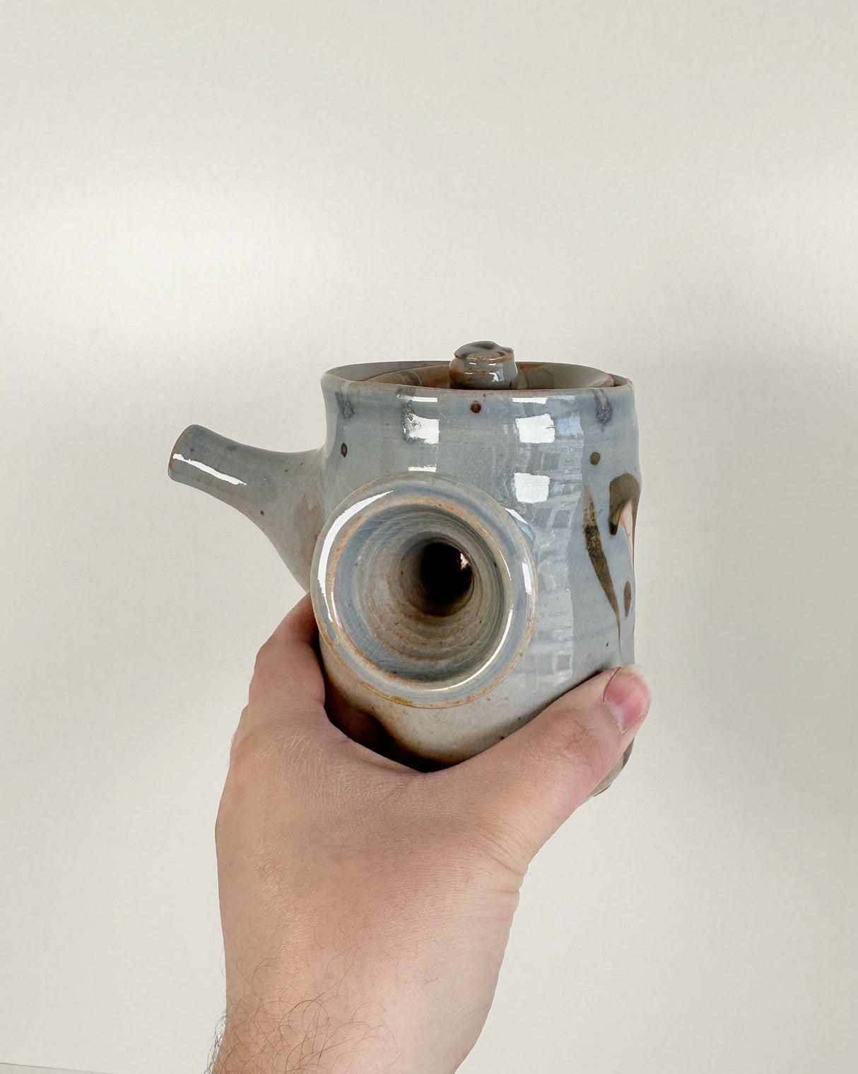 Cylindrical Japanese-style Kyusu Teapot | Lowell Baker