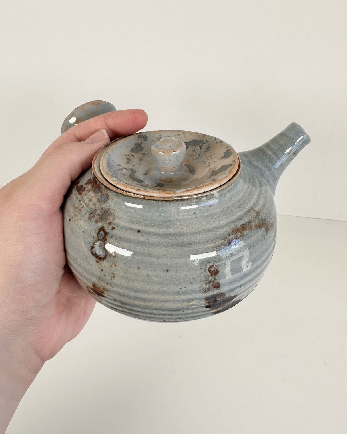 Round Japanese-style Kyusu Teapot | Lowell Baker
