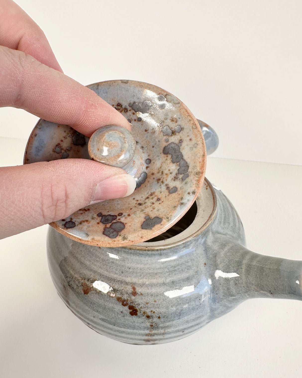 Round Japanese-style Kyusu Teapot | Lowell Baker