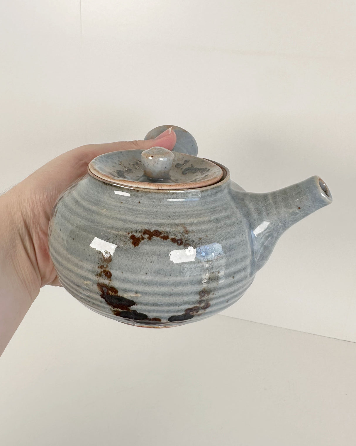 Round Japanese-style Kyusu Teapot | Lowell Baker