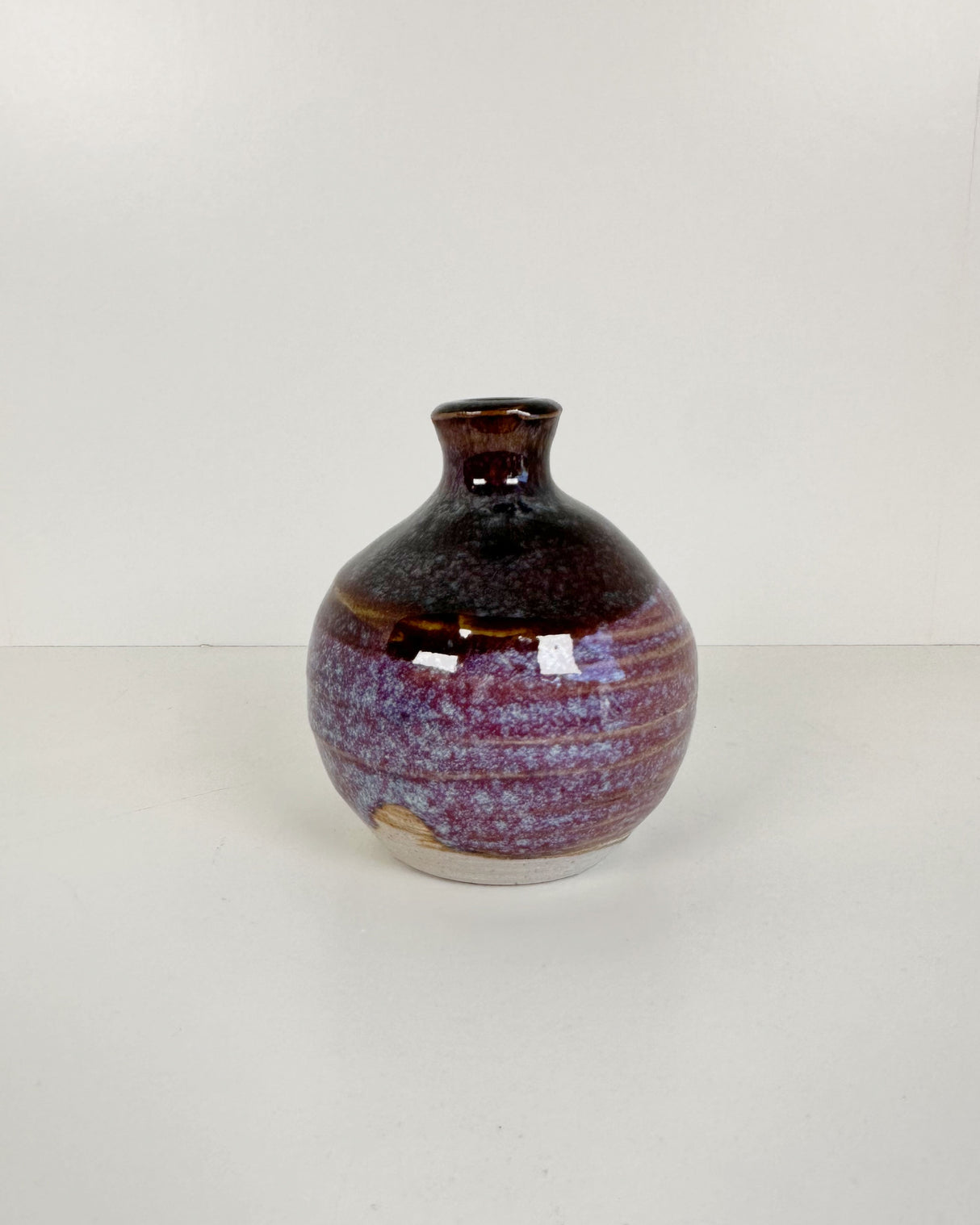 Deep Pink and Purple Bud Vase | Lowell Baker