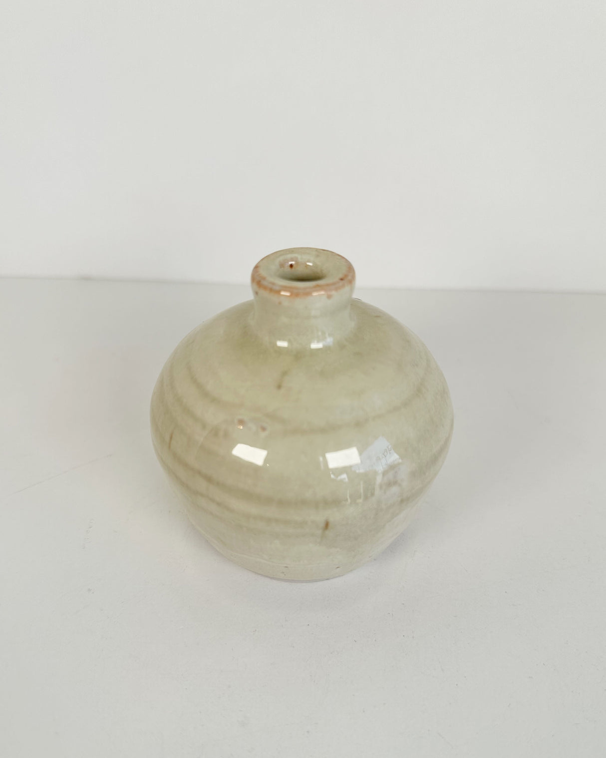 Pale Cream Yellow Bud Vase | Lowell Baker