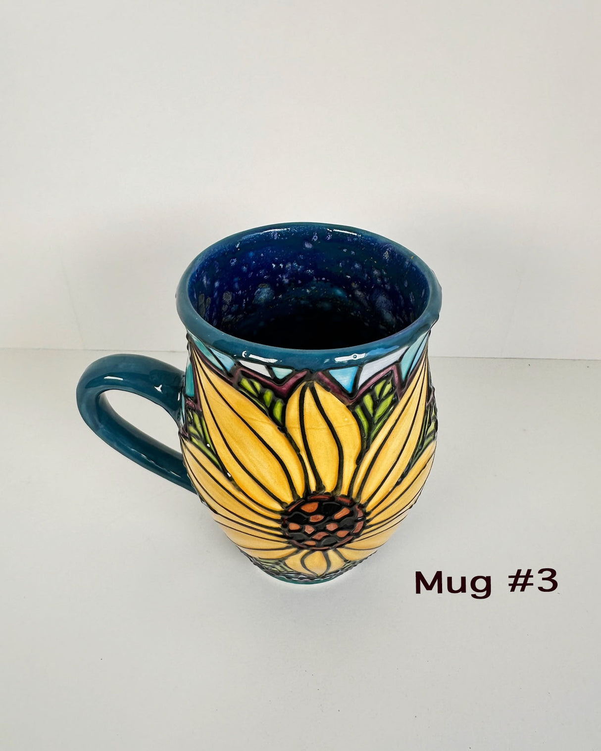 Stained Glass Style Sunflower Mugs- Multiple Options Availble | Once & Future Things