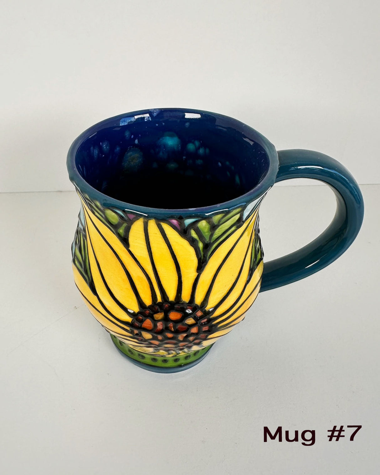 Stained Glass Style Sunflower Mugs- Multiple Options Availble | Once & Future Things