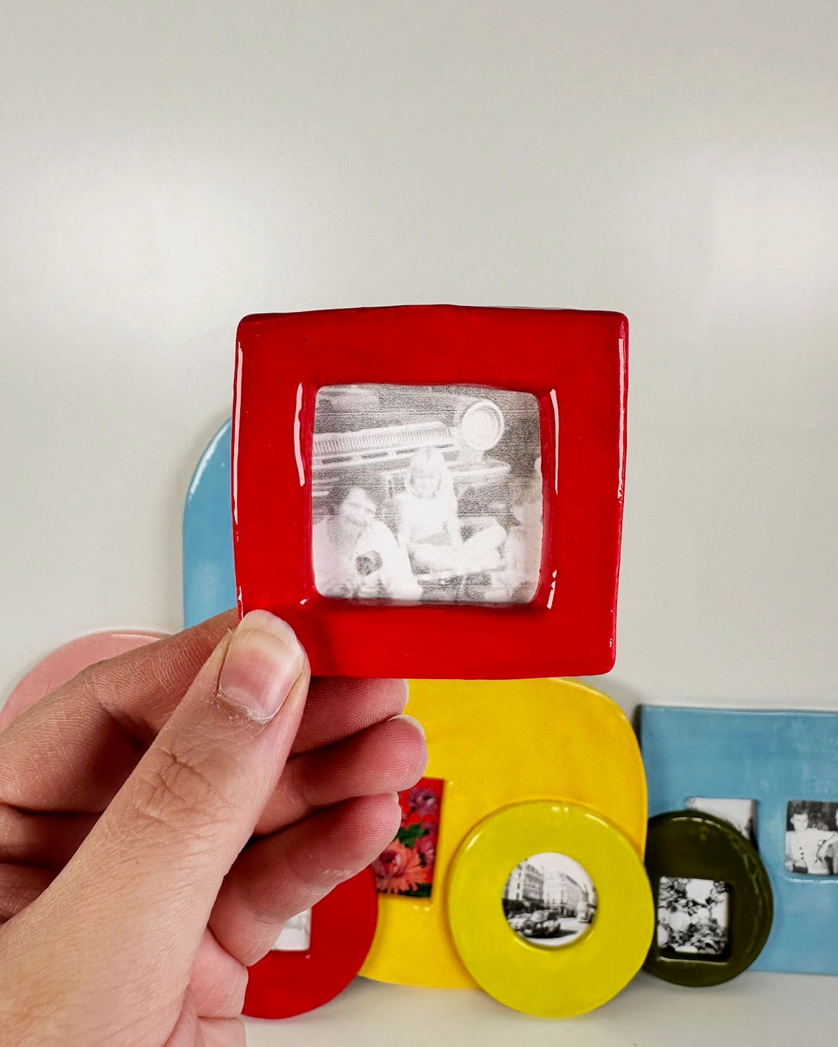 Colorful Ceramic Photo Frames | Madeleine Schmidt