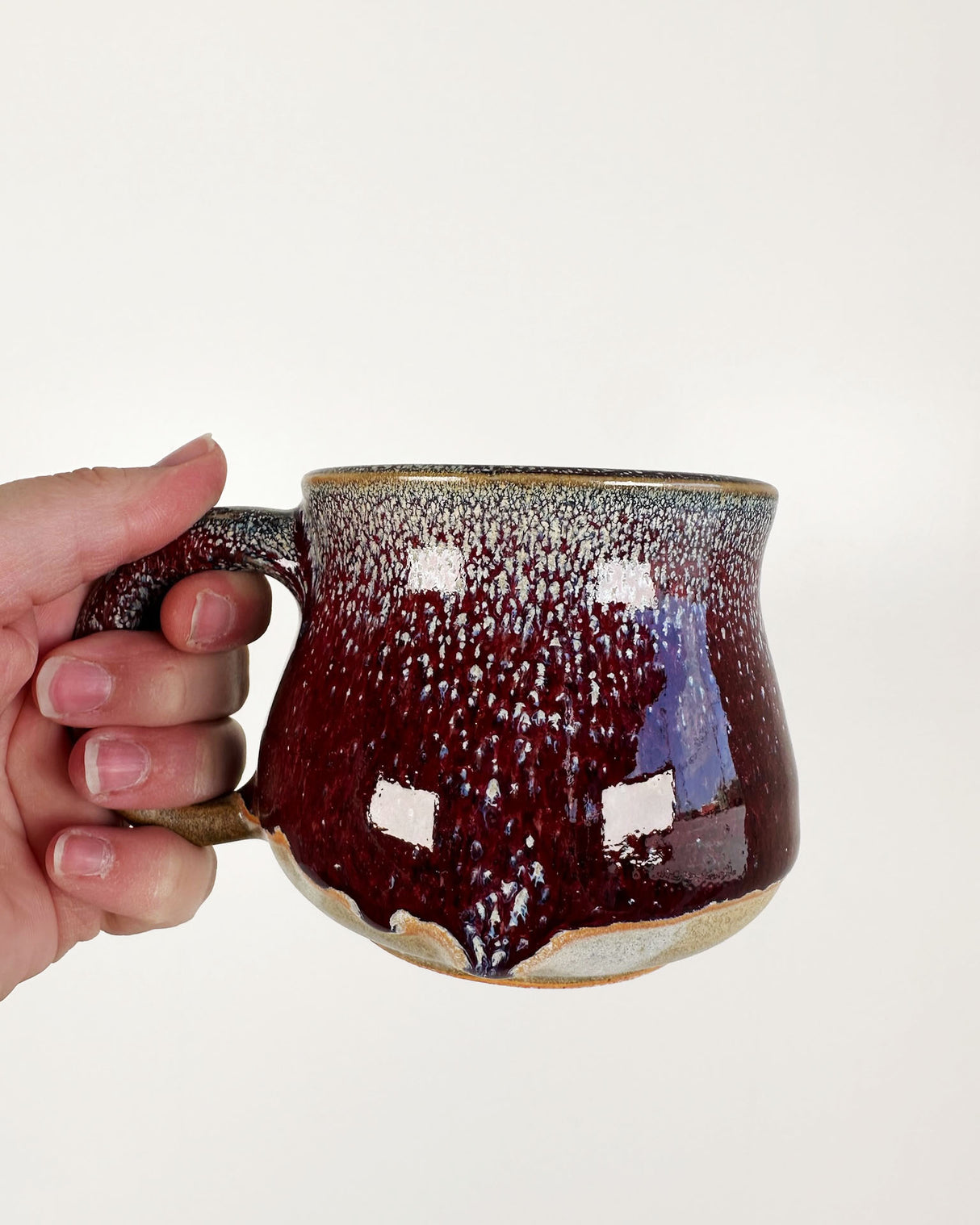 Speckled Deep Red Stoneware Mug | Katie Brown