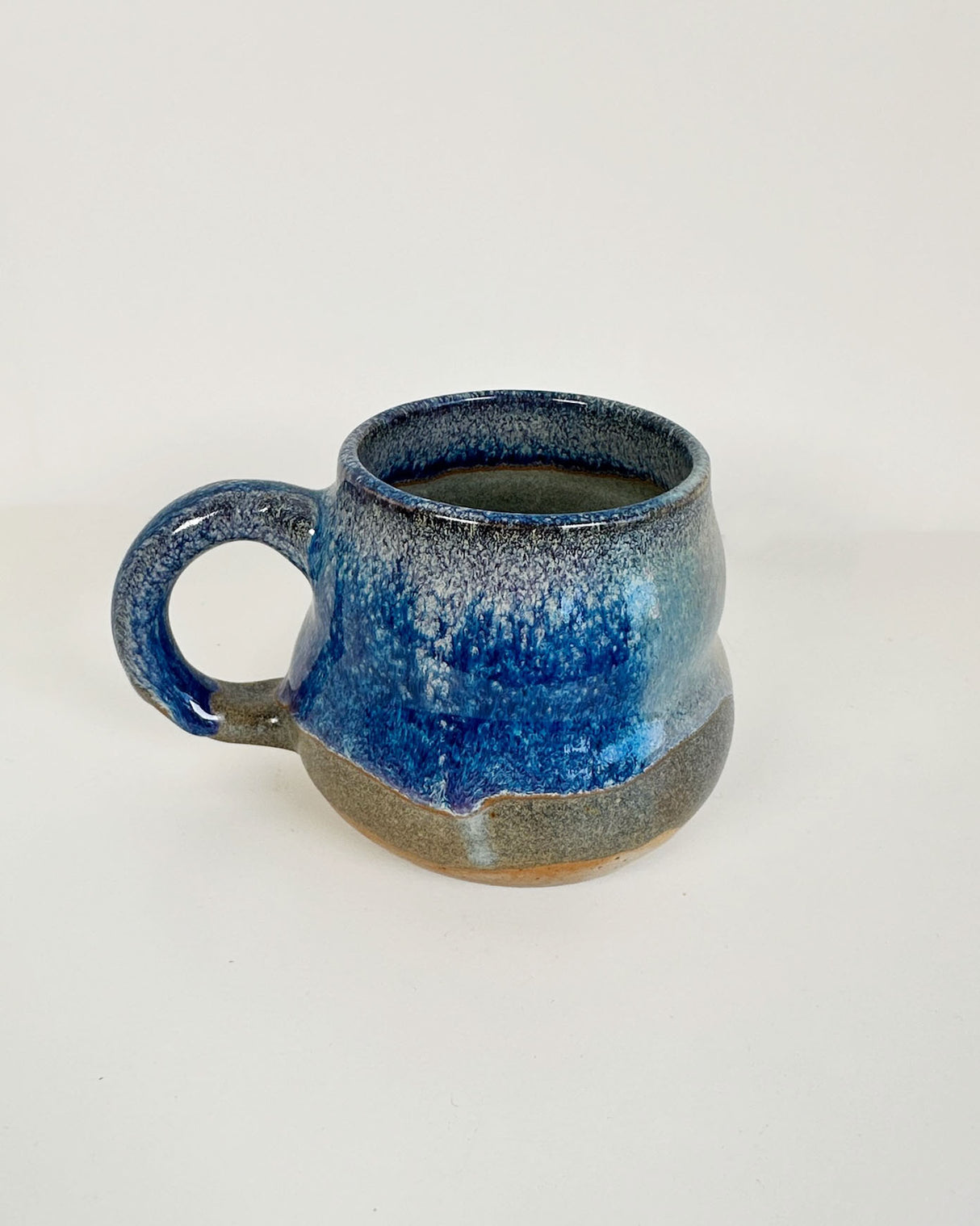Blue and Tan Stoneware Mug | Katie Brown