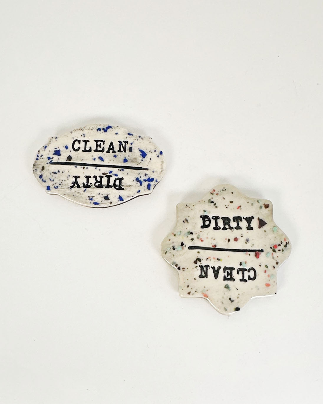 Dirty/Clean Ceramic Magnets | Katie Brown