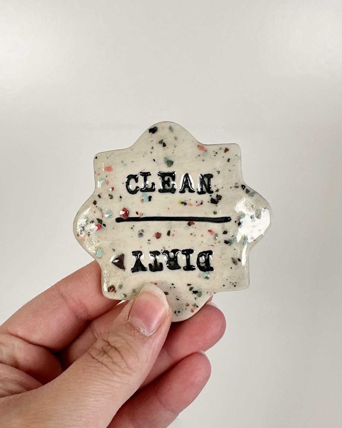 Dirty/Clean Ceramic Magnets | Katie Brown