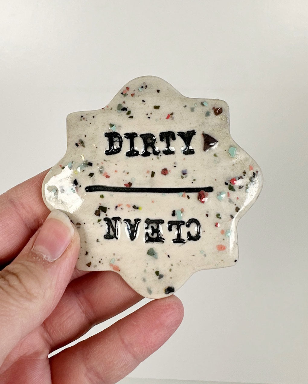 Dirty/Clean Ceramic Magnets | Katie Brown