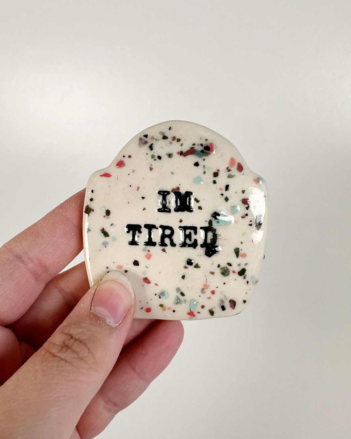 Sarcastic Tombstone Shaped Ceramic Magnets | Katie Brown