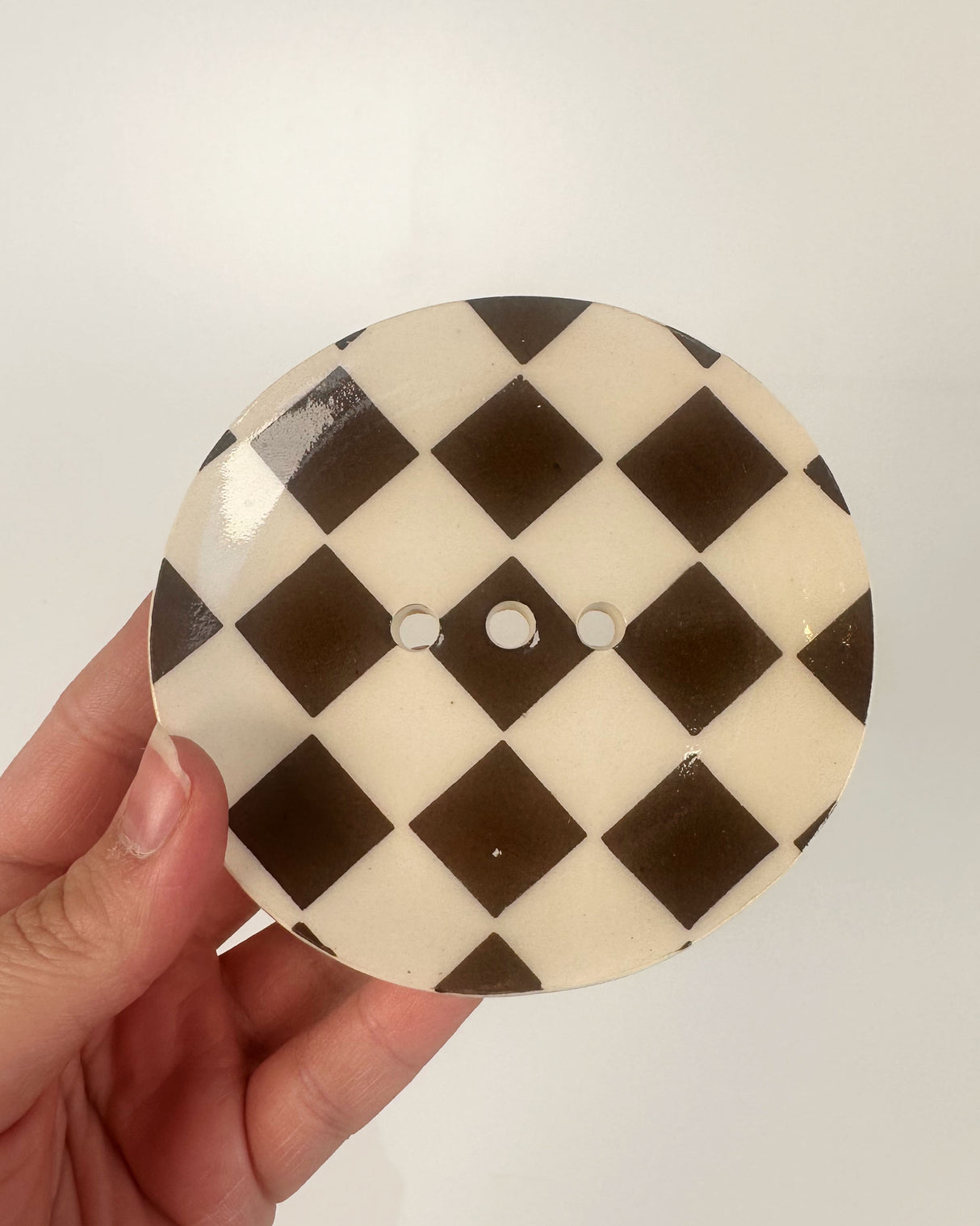 Dot and Diamond Ceramic Soap Dishes- Round | Terra Clay Co.