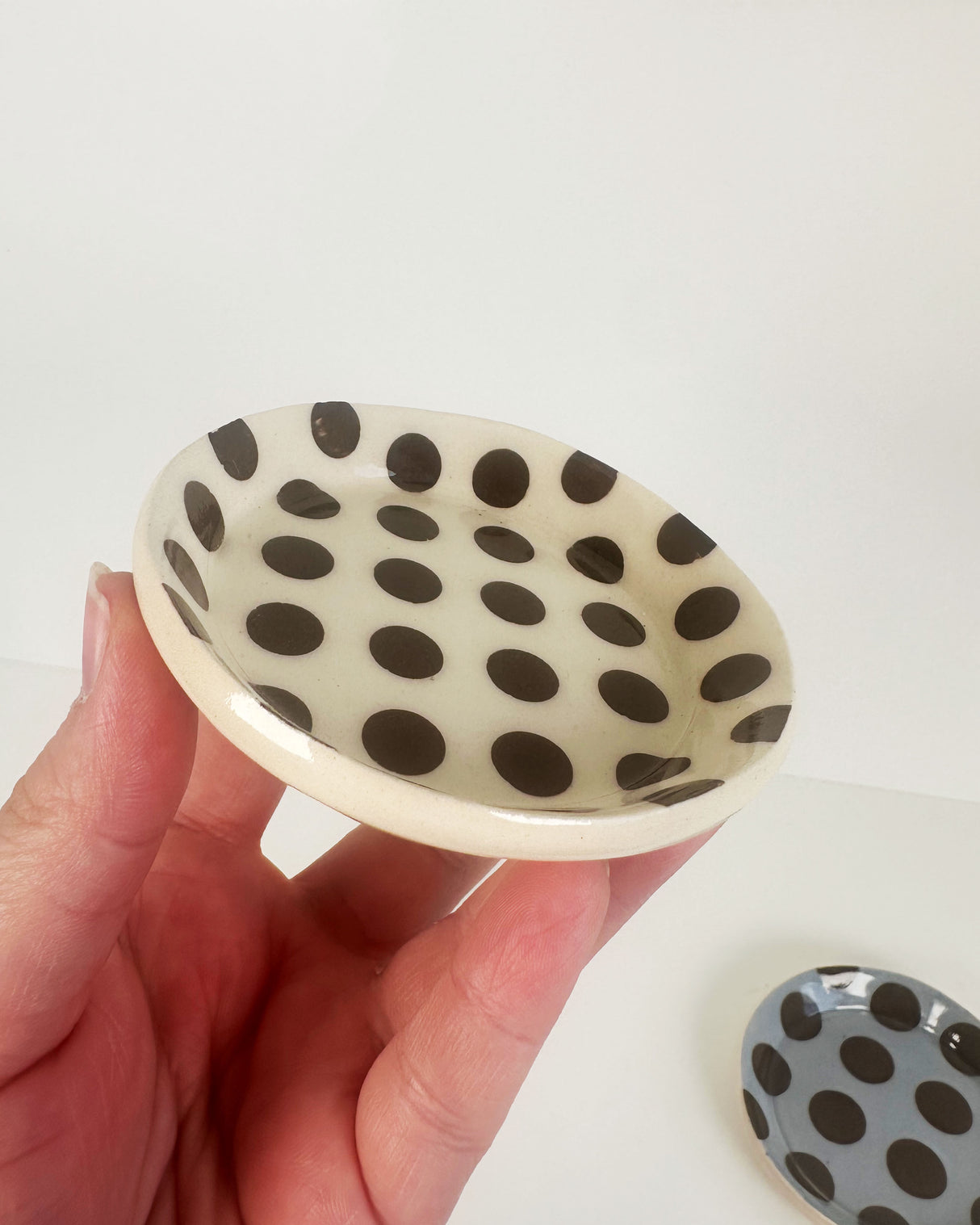 Polka Dot Ceramic Ring Dishes | Terra Clay Co.