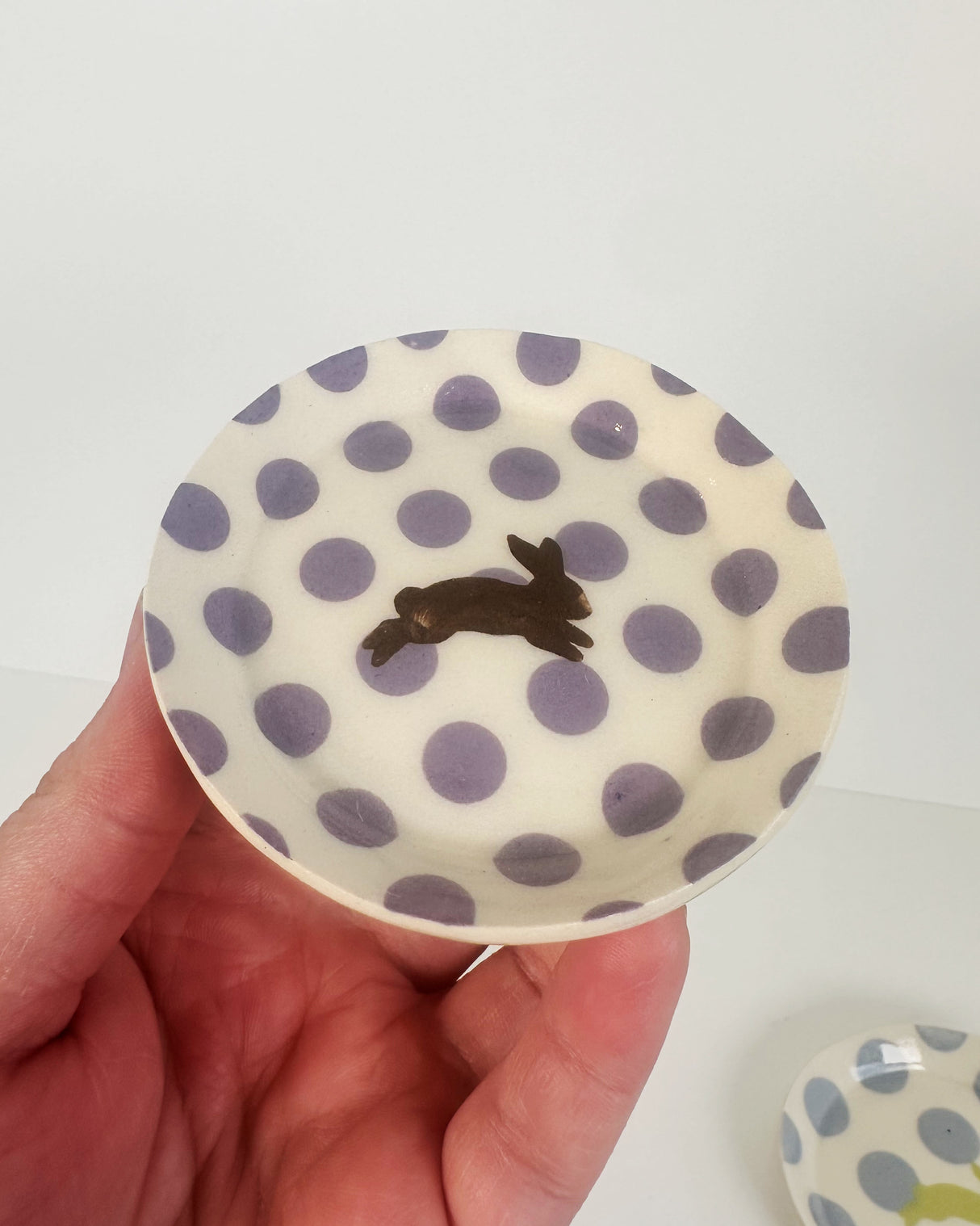 Sprinting Rabbit Ceramic Ring Dishes | Terra Clay Co.