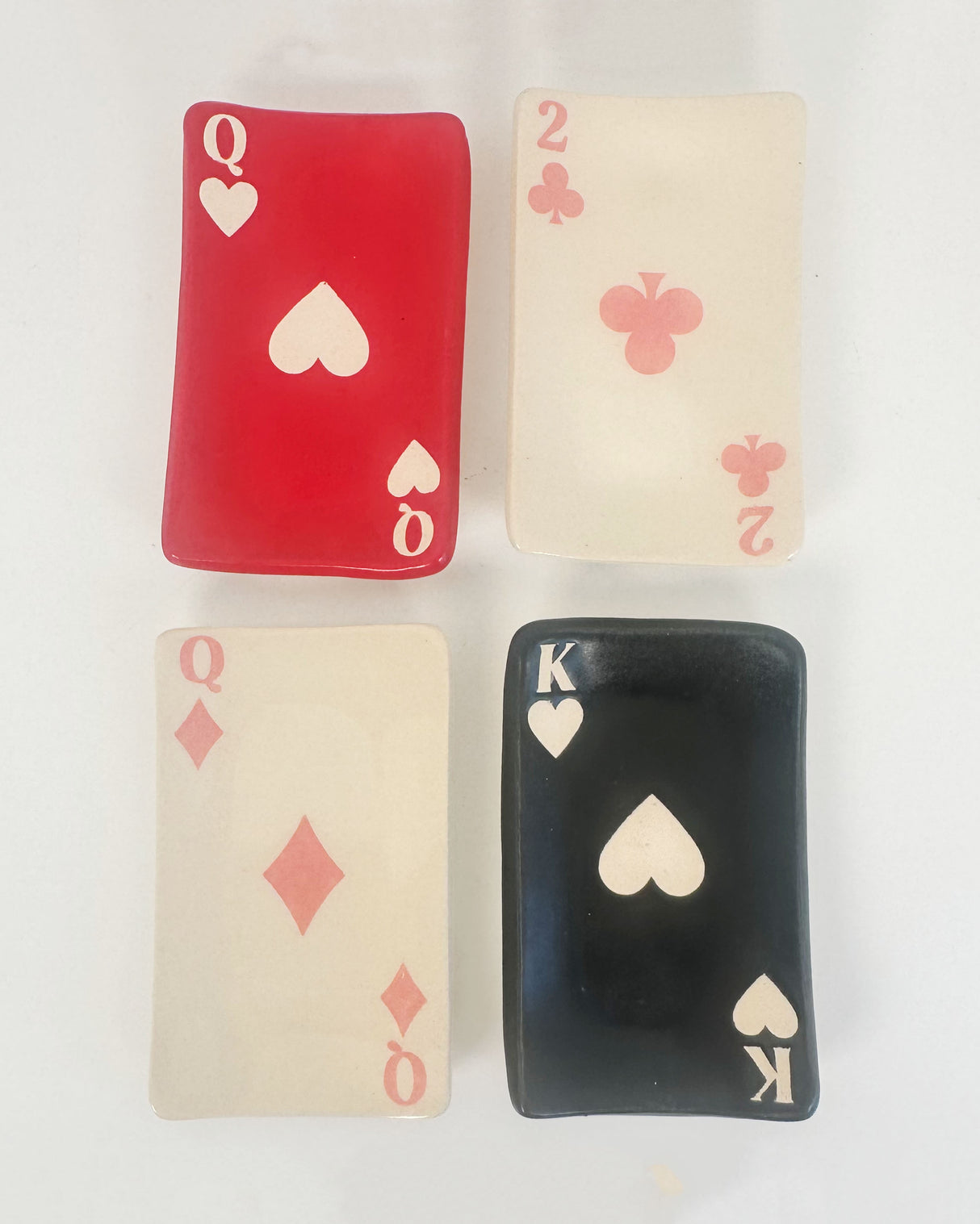 Playing Card Ceramic Ring Dishes | Terra Clay Co.