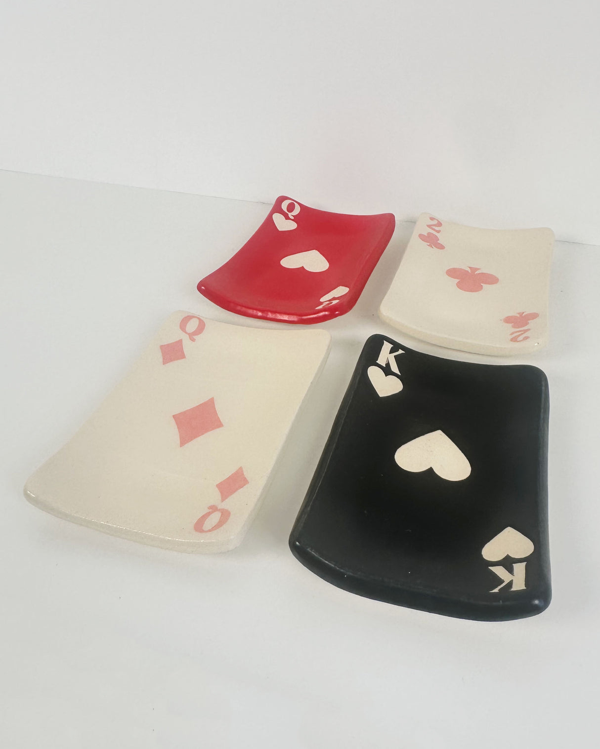 Playing Card Ceramic Ring Dishes | Terra Clay Co.
