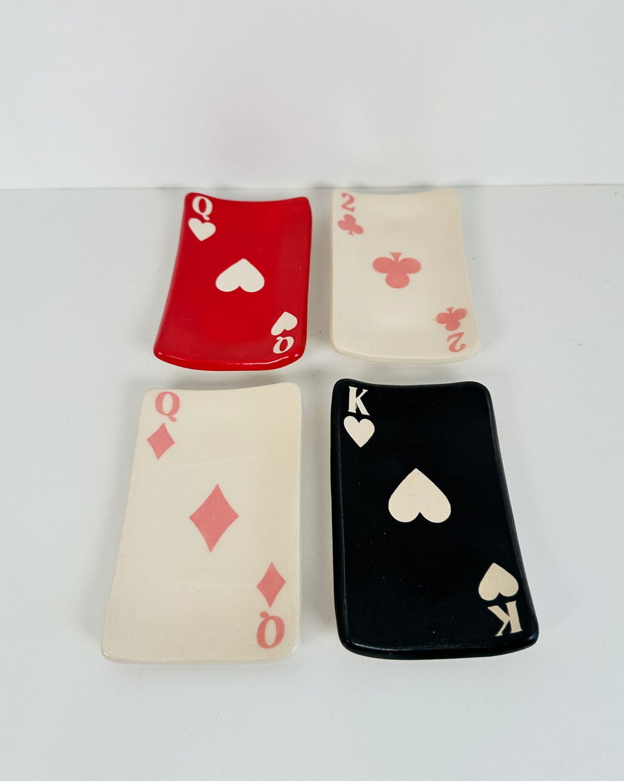 Playing Card Ceramic Ring Dishes | Terra Clay Co.