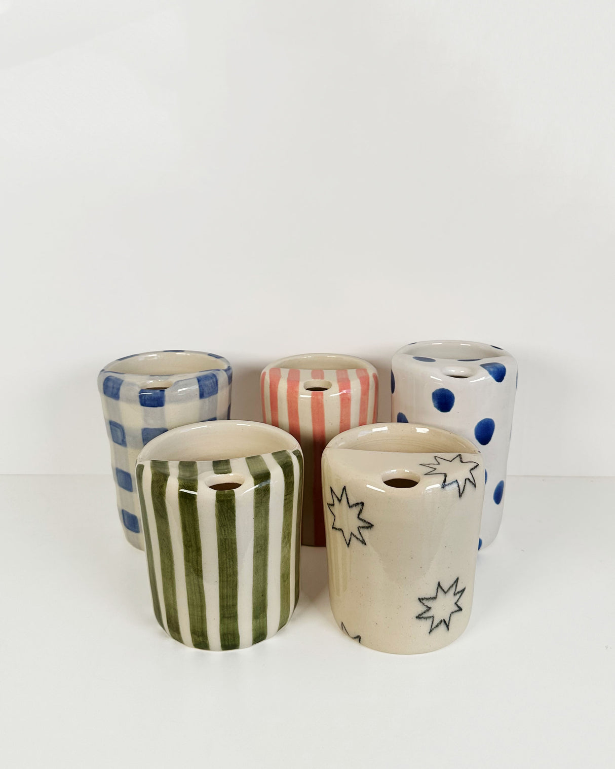 Vibrant Patterned Ceramic Travel Mugs | Terra Clay Co.
