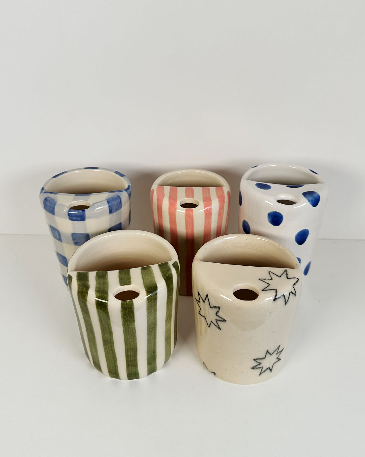 Vibrant Patterned Ceramic Travel Mugs | Terra Clay Co.