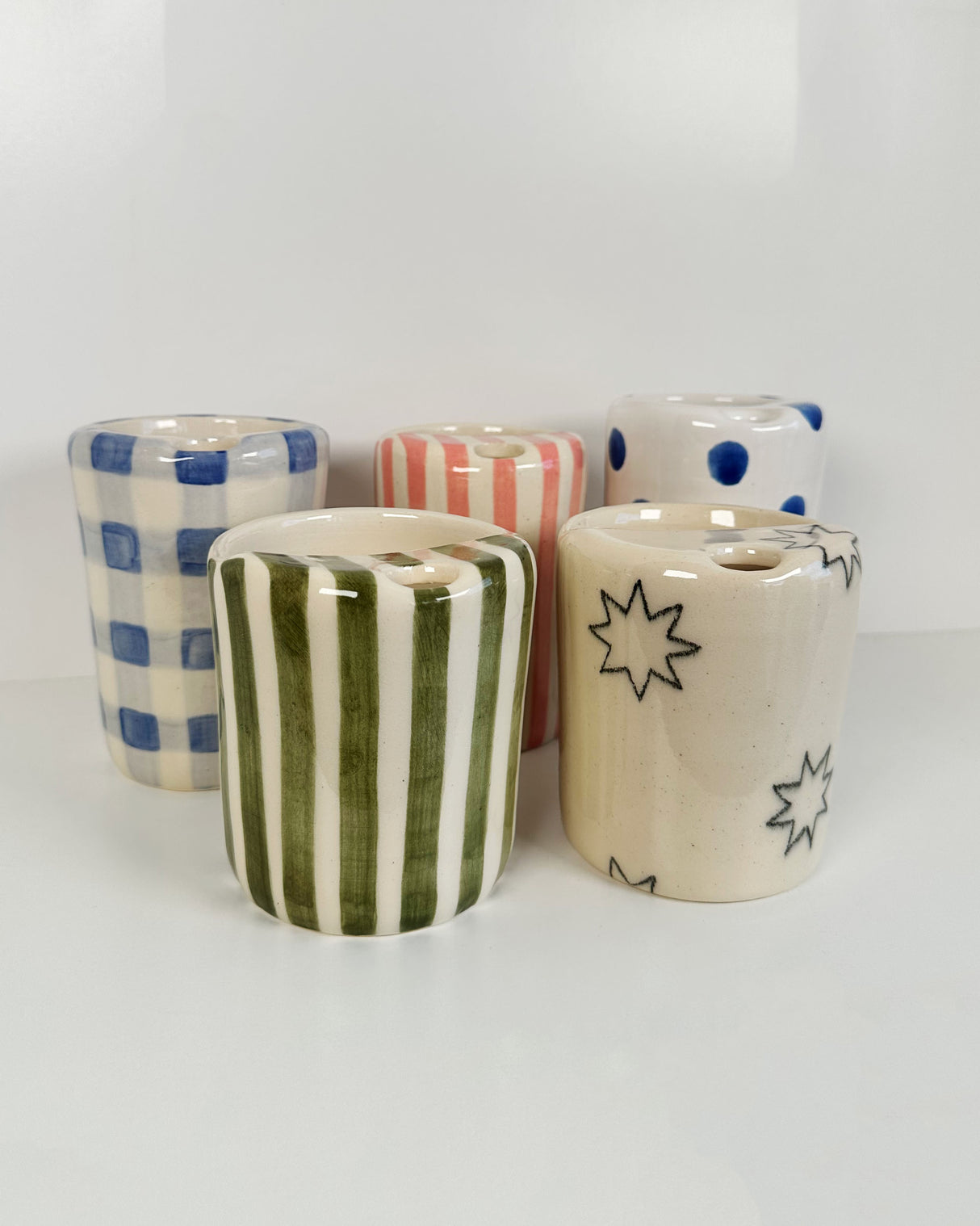 Vibrant Patterned Ceramic Travel Mugs | Terra Clay Co.