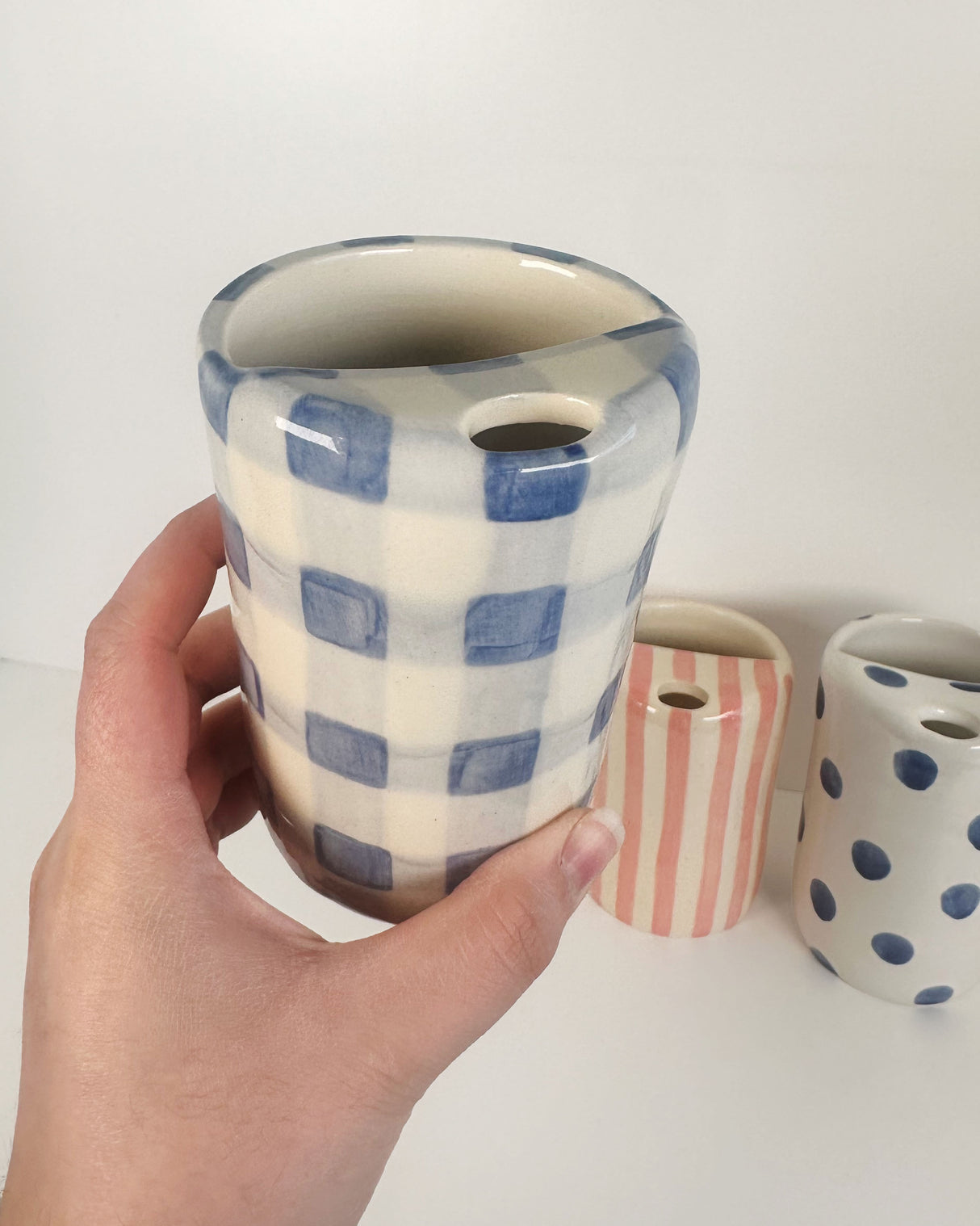 Vibrant Patterned Ceramic Travel Mugs | Terra Clay Co.