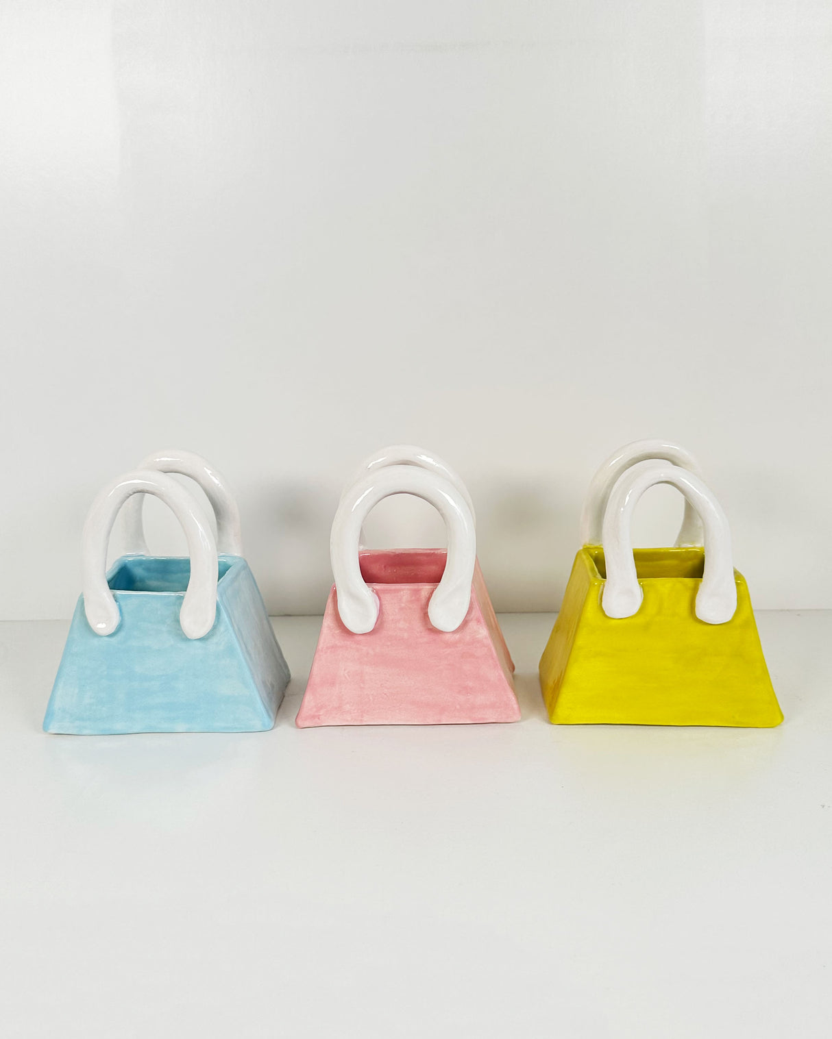 Colorful Ceramic Purse Bud Vases | Jessica Walker