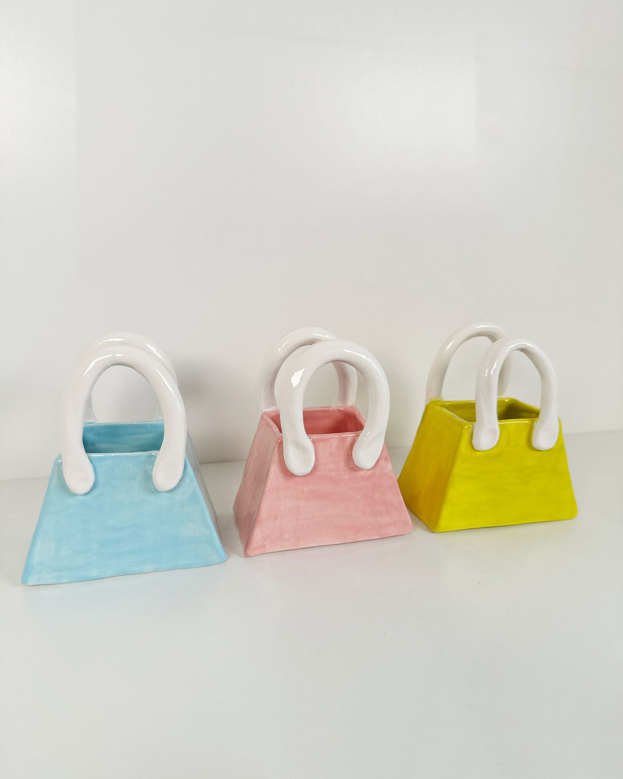 Colorful Ceramic Purse Bud Vases | Jessica Walker