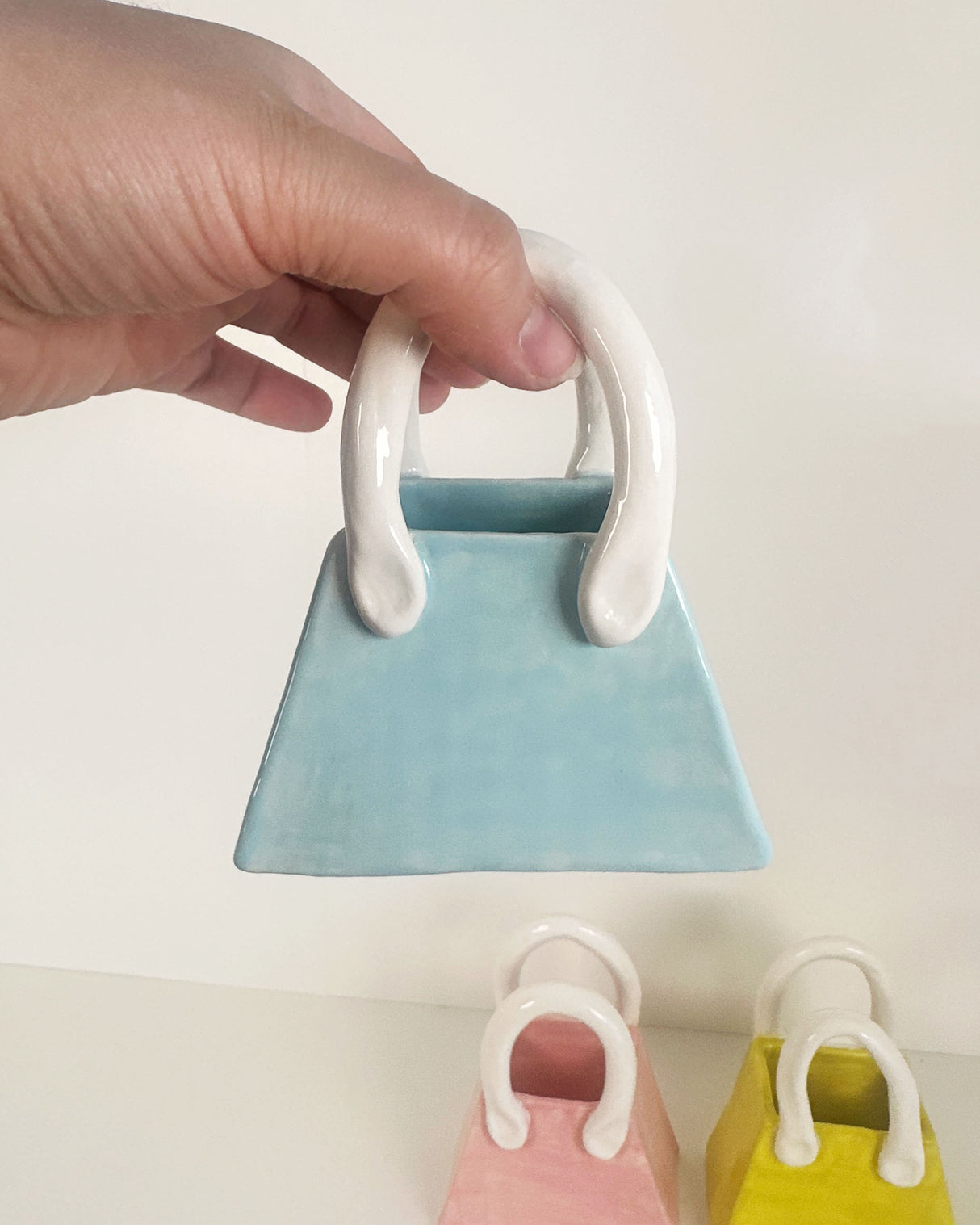 Colorful Ceramic Purse Bud Vases | Jessica Walker