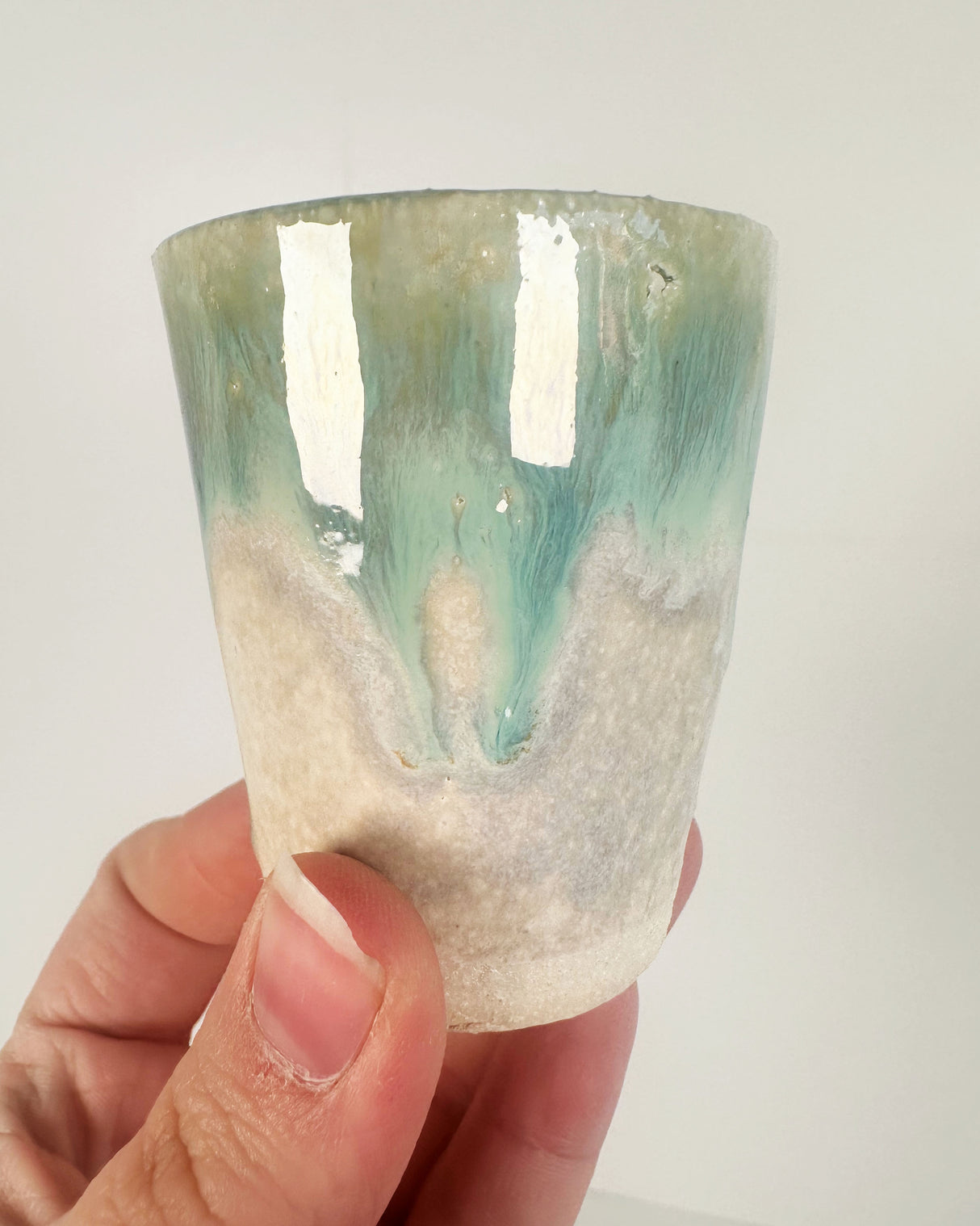 Beachy Blue Green Mini Tumblers/Shot Glasses | Jessica Walker