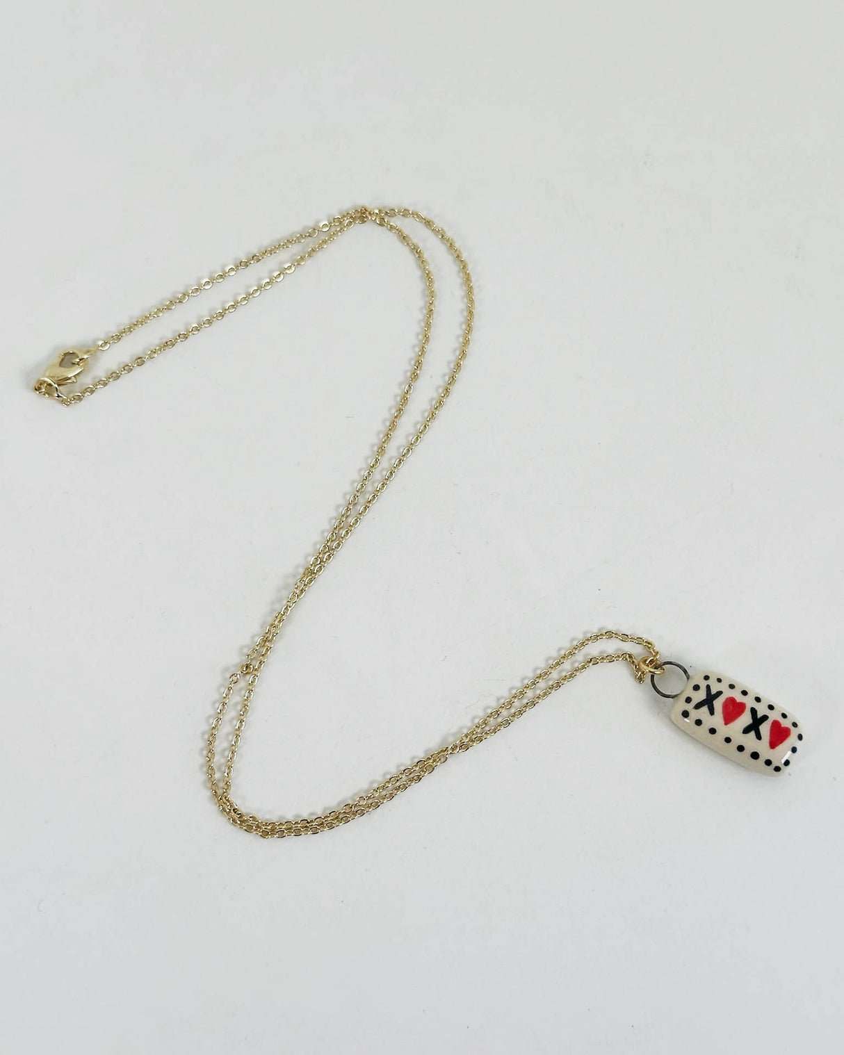 XOXO Ceramic Charm Necklace | Terra Clay Co.