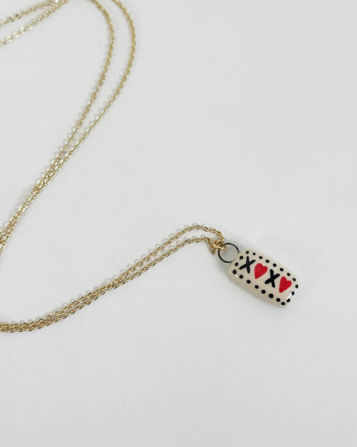 XOXO Ceramic Charm Necklace | Terra Clay Co.