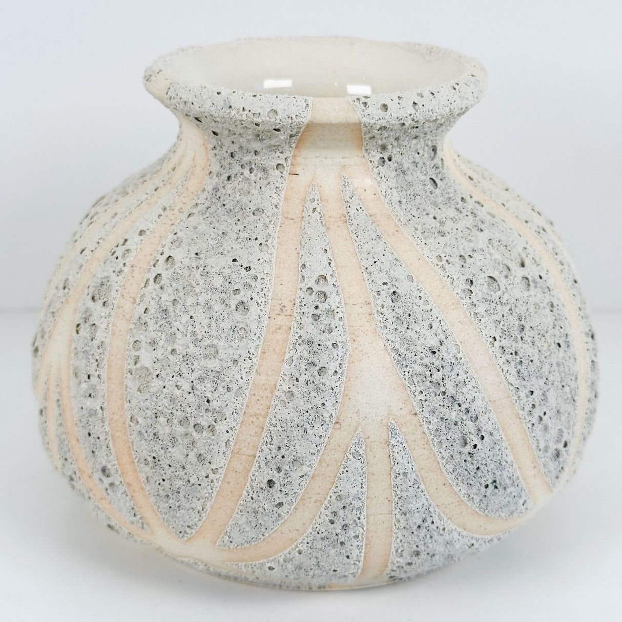 Classically Shaped Vase with Moon Texture | Danny Aguirre