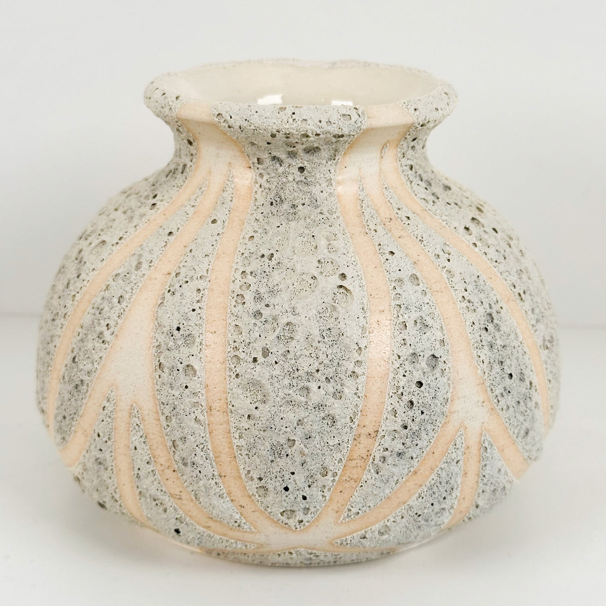Classically Shaped Vase with Moon Texture | Danny Aguirre
