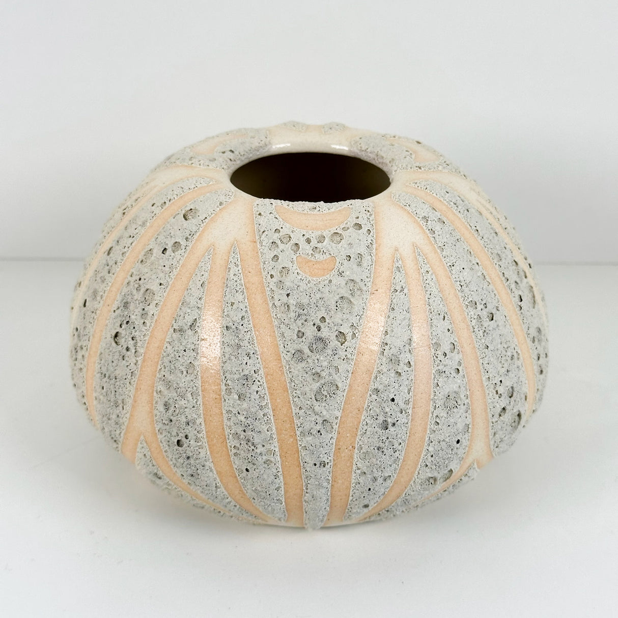 Moon Textured Orb Shaped Vase | Danny Aguirre