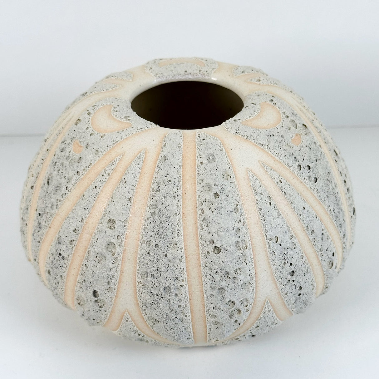 Moon Textured Orb Shaped Vase | Danny Aguirre